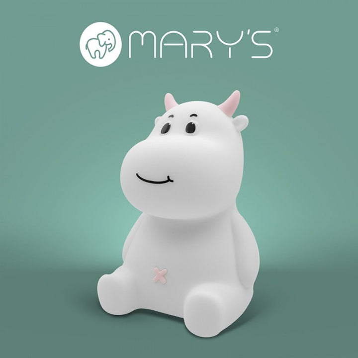 Lampka nocna dla dzieci Mary's, krówka, 3000K, RGB, USB, MW20537