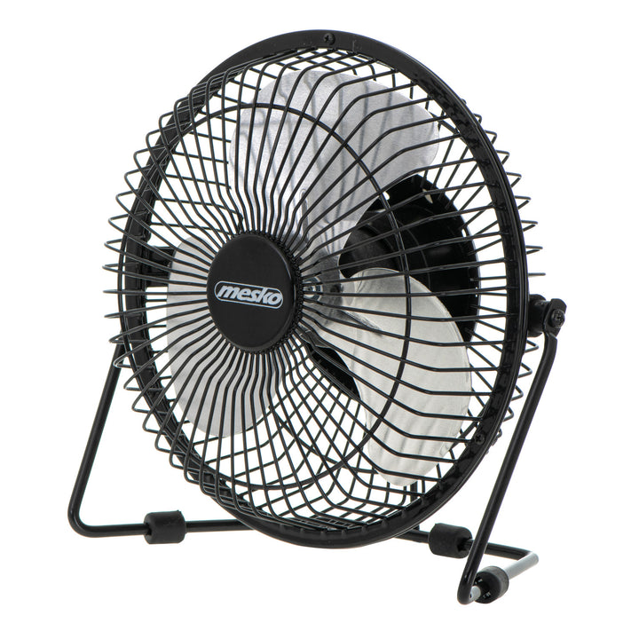 Wentylator biurkowy Mesko, średnica 15cm, zasilanie USB, oscylacja pionowa, MS 7322
