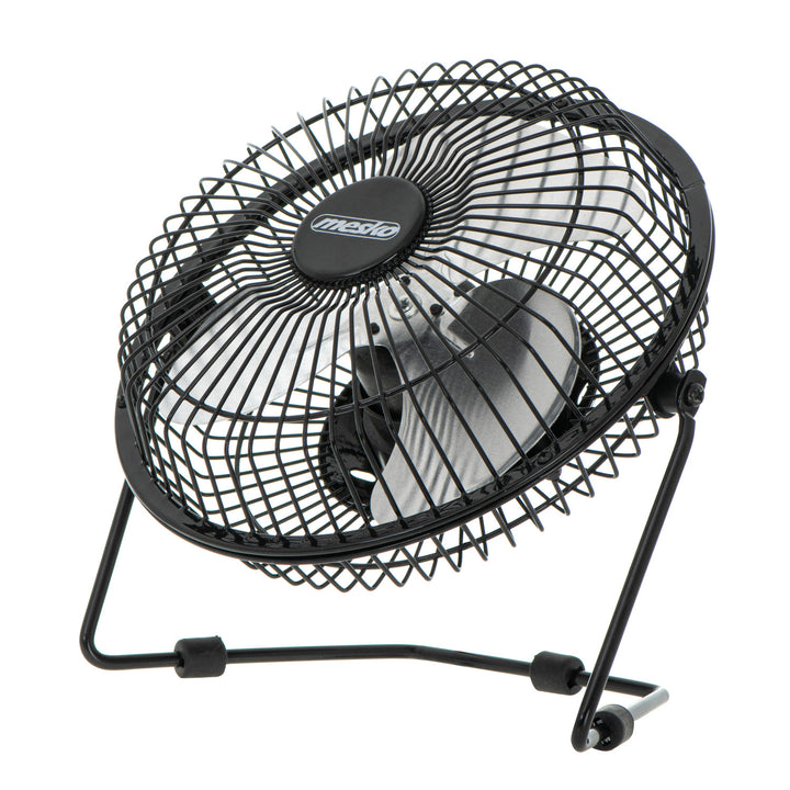 Wentylator biurkowy Mesko, średnica 15cm, zasilanie USB, oscylacja pionowa, MS 7322