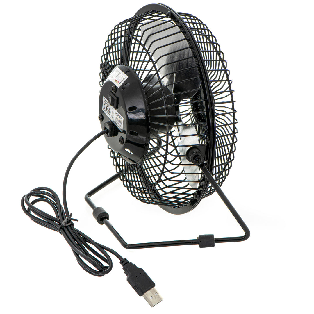 Wentylator biurkowy Mesko, średnica 15cm, zasilanie USB, oscylacja pionowa, MS 7322