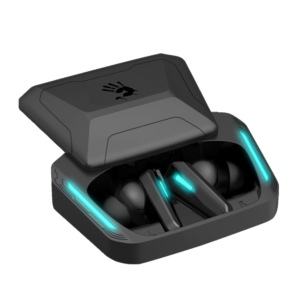 Słuchawki bezprzewodowe Bloody, Bluetooth 5.2, TWS, etui ładujące, Black/Blue, M70