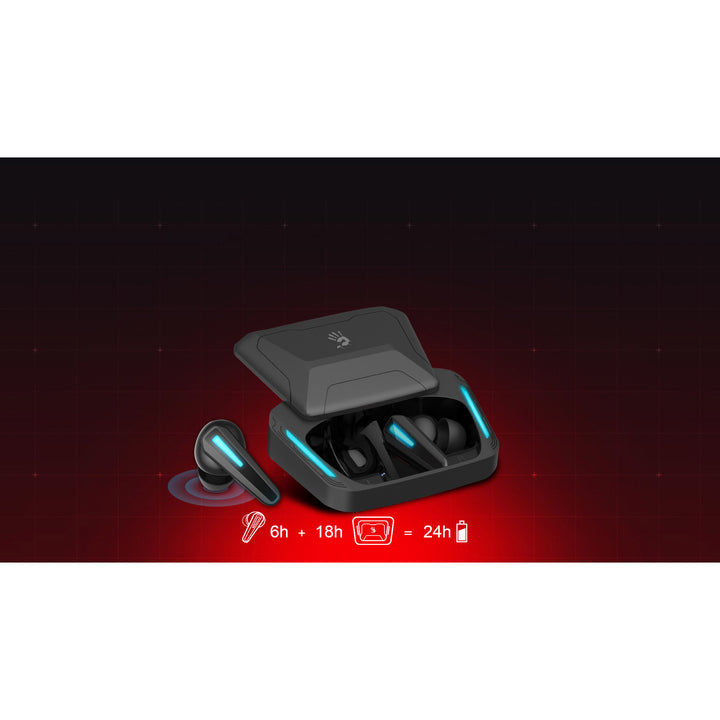 Słuchawki bezprzewodowe Bloody, Bluetooth 5.2, TWS, etui ładujące, Black/Blue, M70
