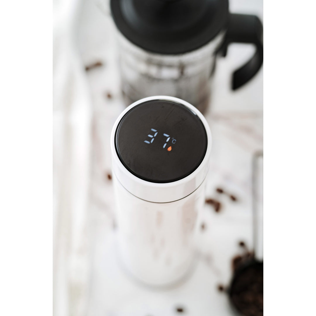 Termos Adler, wyświetlacz dotykowy LED, pojemność 473ml, kolor biały, AD 4506