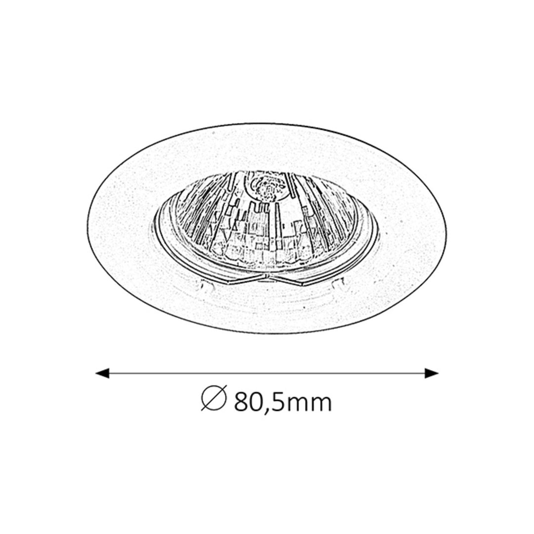 Oprawa podtynkowa Rabalux, IP20, biała, GU5.3, 12V, Spot Relight