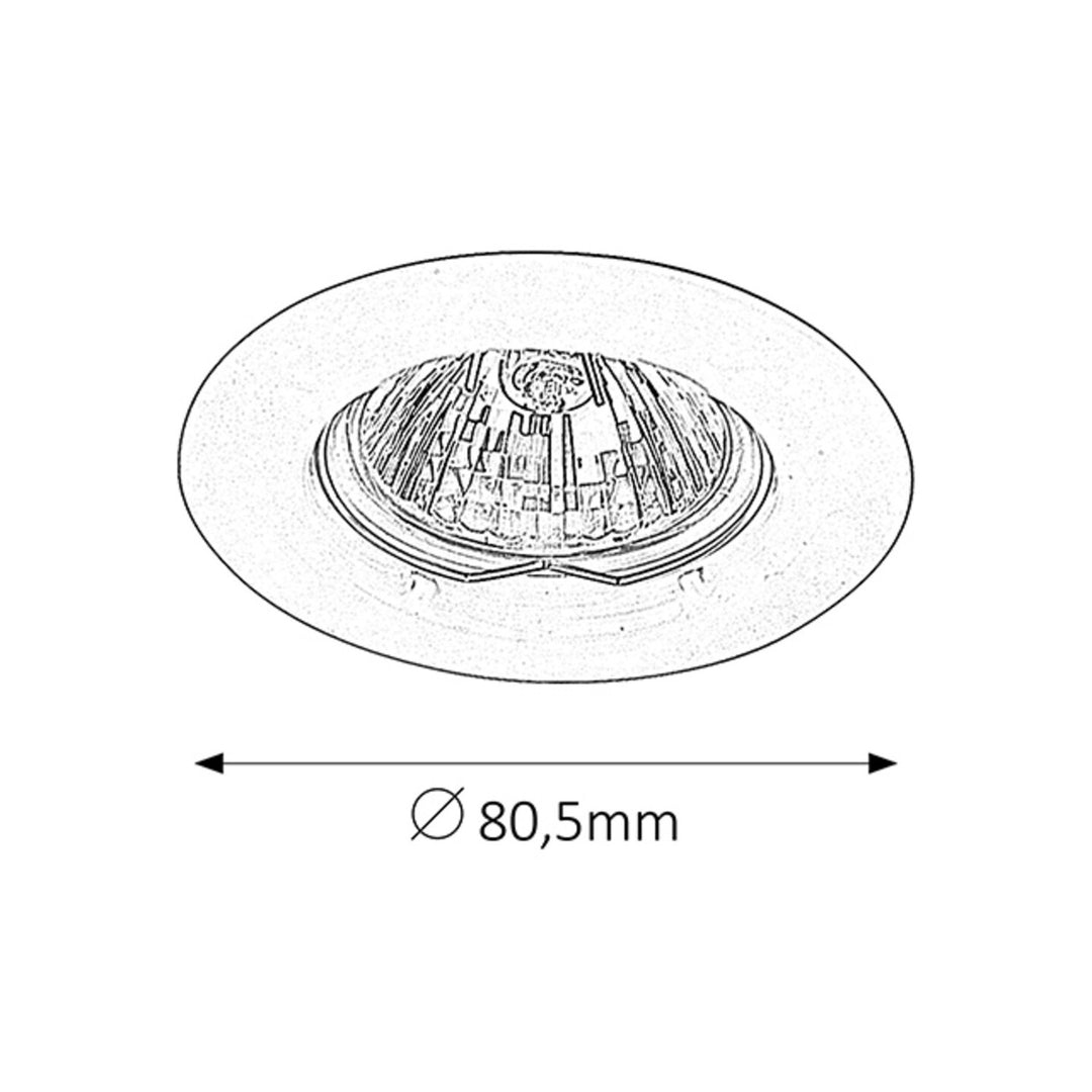 Oprawa podtynkowa Rabalux, IP20, chrom, GU5.3, 12V, Spot Relight