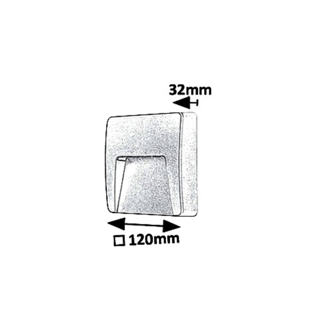 Lampa ścienna Rabalux, zewnętrzna, IP65, LED 3W, biała, Trento