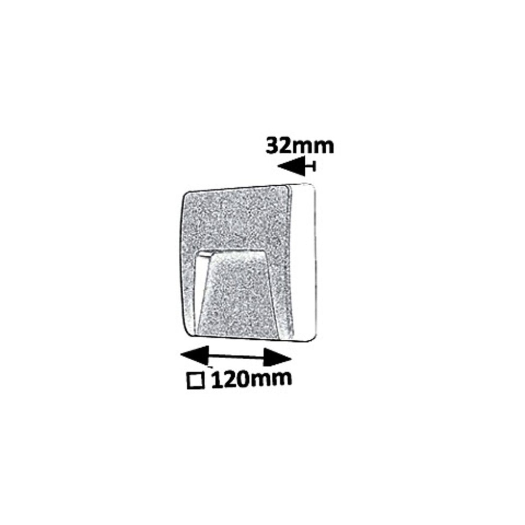 Lampa ścienna Rabalux, zewnętrzna, IP65, LED 3W, antracyt, Trento