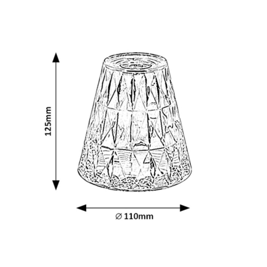 Dekoracyjna lampa Rabaux, stołowa, 2W LED, RGB, Siggy