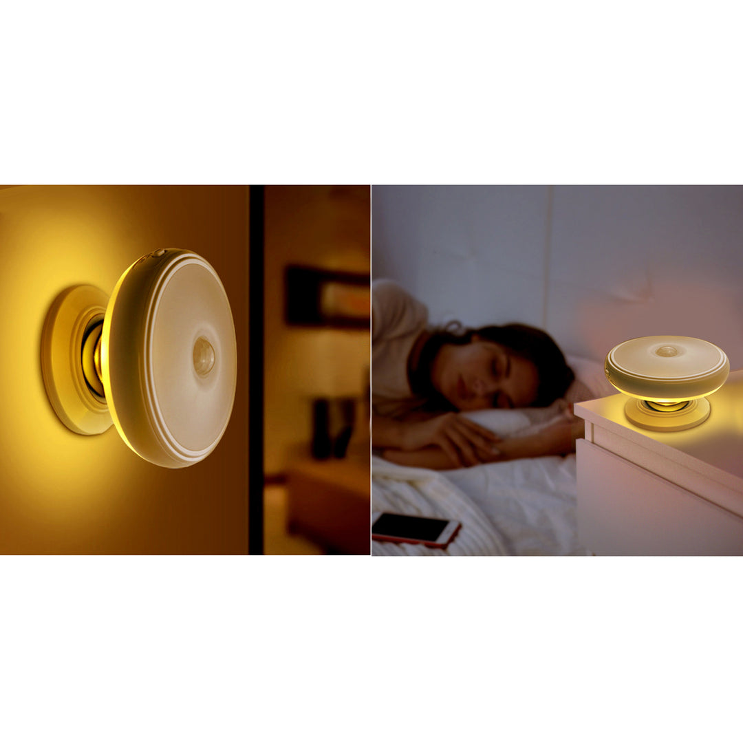 Lampa LED z sensorem ruchu Maclean, magnes, tylne podświetlenie, tryby świecenia: ciągły, czujnik PIR, 3xAAA, MCE223, 2 sztuki