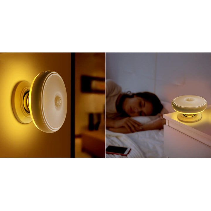 Lampa LED z sensorem ruchu Maclean, magnes, tylne podświetlenie, tryby świecenia: ciągły, czujnik PIR, 3xAAA, MCE223, 2 sztuki