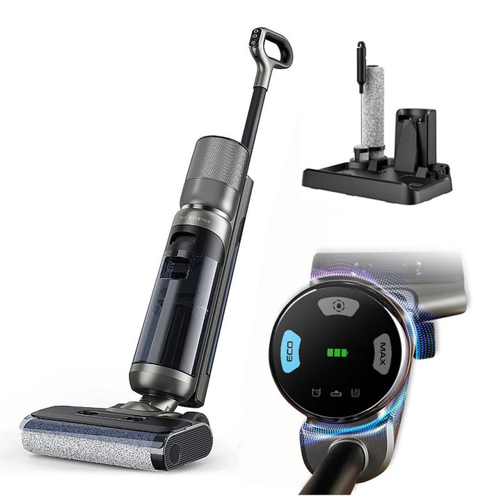 Bezprzewodowy, stojący, myjący odkurzacz z automatycznym napędem Air Essence Monsun Drive Jet