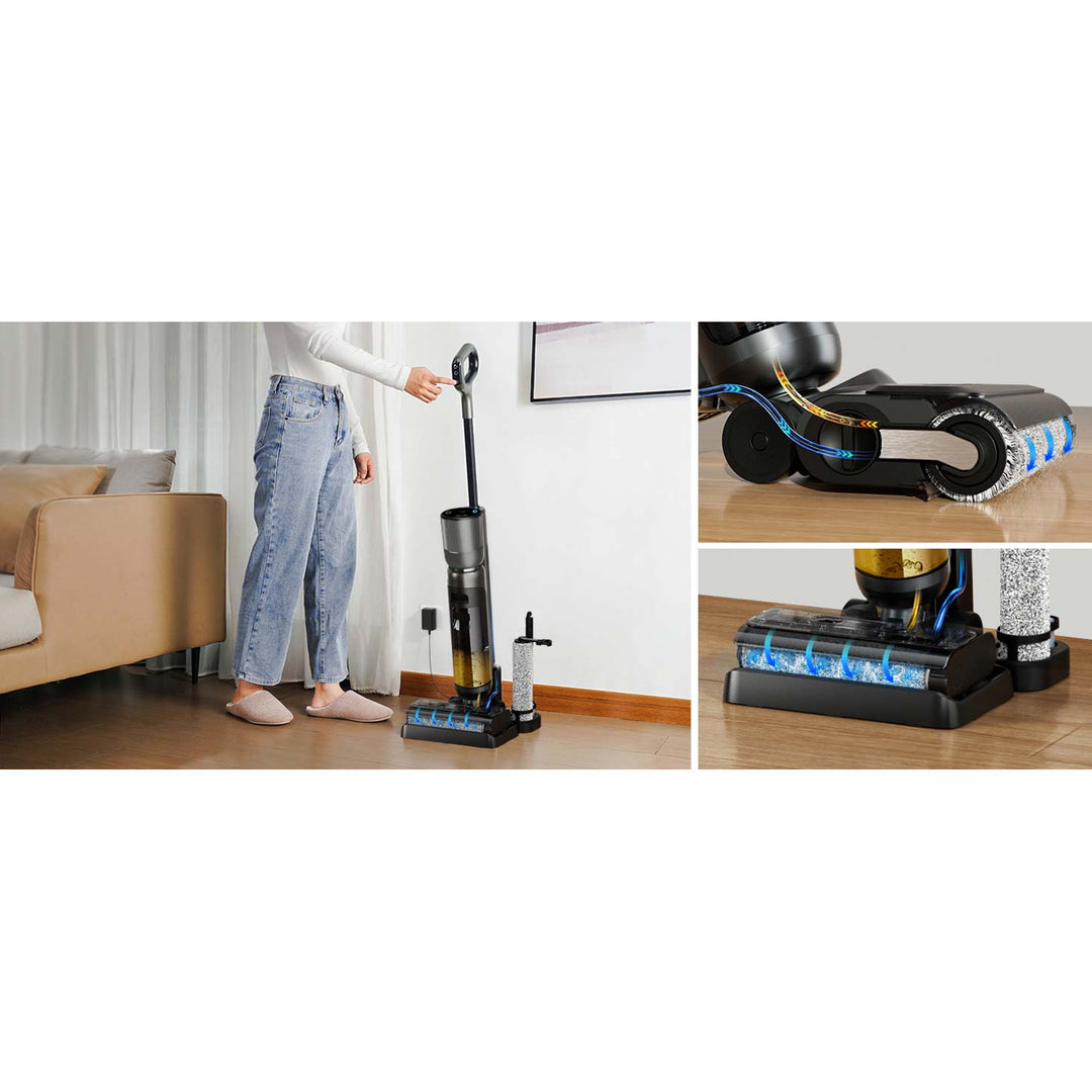 Bezprzewodowy, stojący, myjący odkurzacz z automatycznym napędem Air Essence Monsun Drive Jet