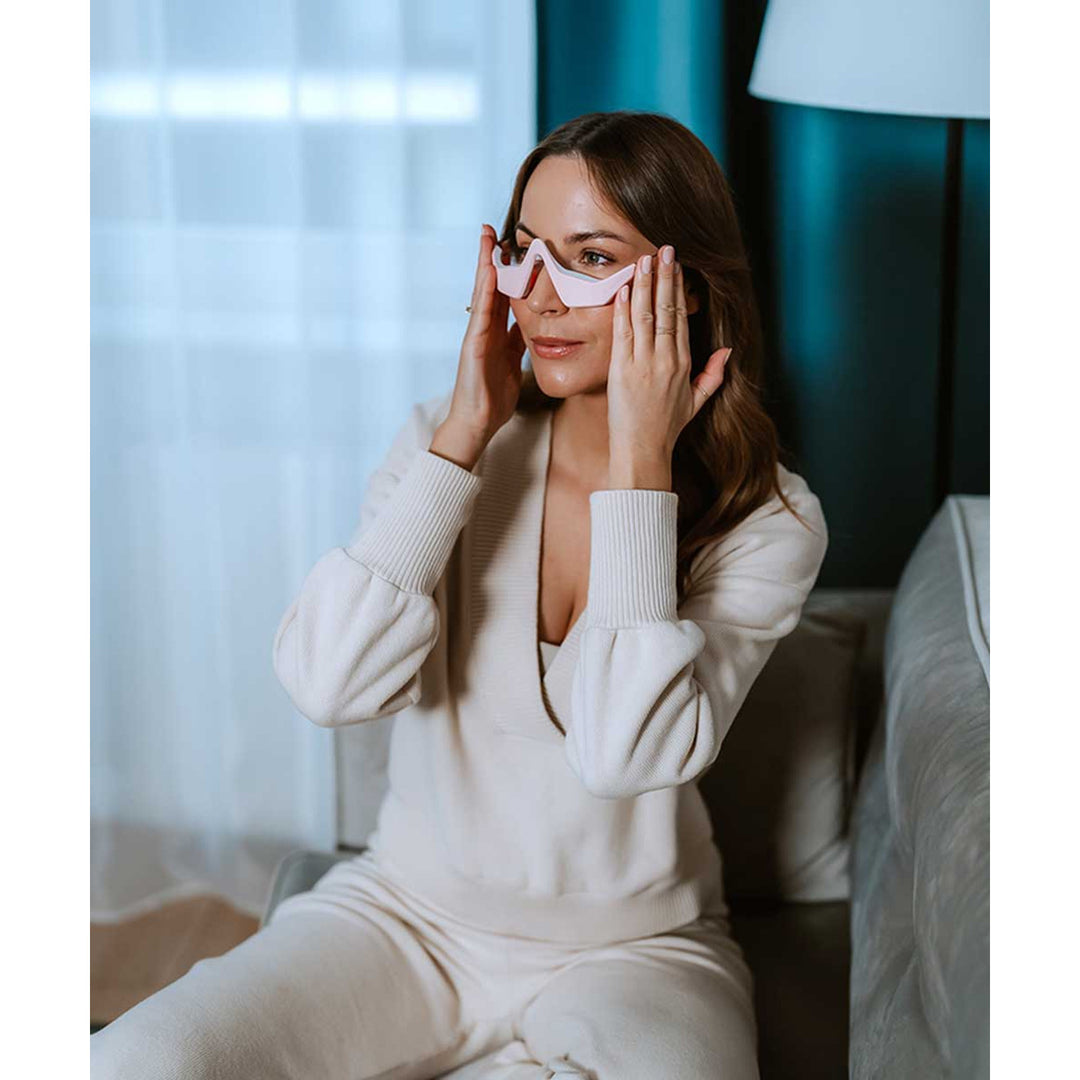 Masażer okolic oczu, 2 tryby, 3 poziomy intensywności, IllumiEyes Therapy