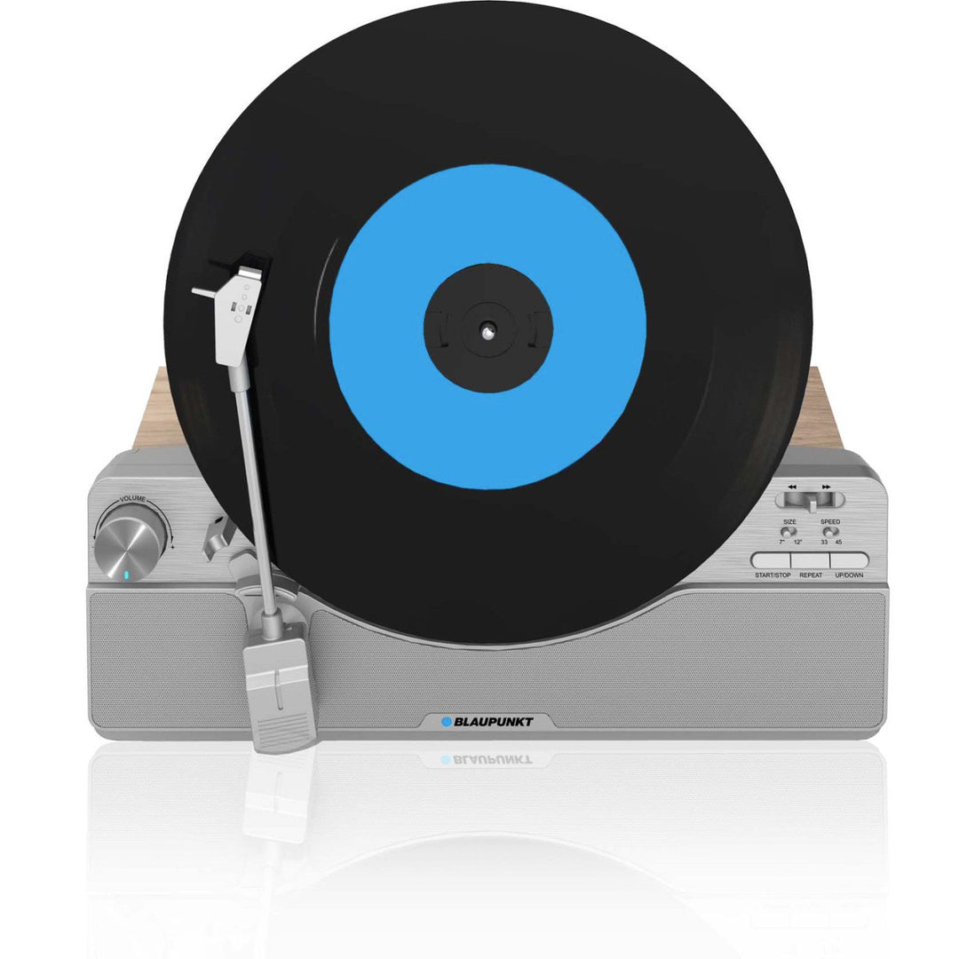 Gramofon pionowy Blaupunkt, Bluetooth, 2x5W RMS, srebrny, VT100SL