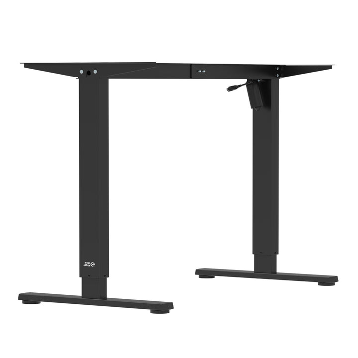 Biurko elektryczne regulacja wys. Ergo Office, max wys. 1160mm, max - 80 kg, bez blatu do pracy stojąco siedzącej, czarne, ER-400 B