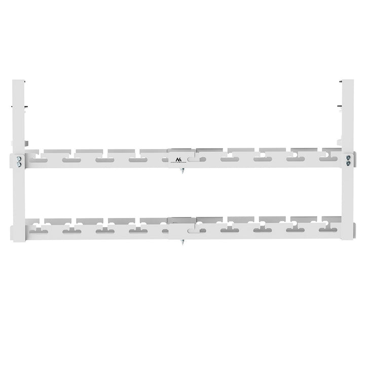 Organizer podbiurkowy na kable Maclean, max. obciążenie 5kg, max. 728mm, 2 poziomy, biały, MC-102 W