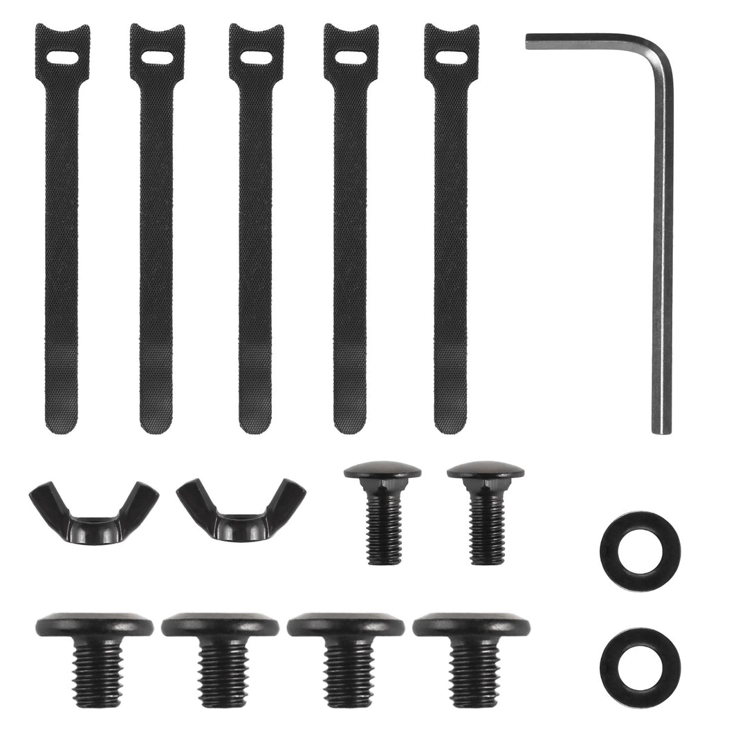 Organizer podbiurkowy na kable Maclean, max. obciążenie 5kg, max. 728mm, czarny, MC-103 B