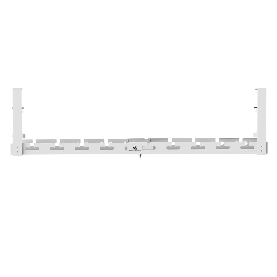 Organizer podbiurkowy na kable Maclean, max. obciążenie 5kg, max. 728mm, biały, MC-103 W