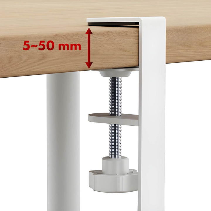 Organizer podbiurkowy na kable Maclean, max. obciążenie 5kg, max. 728mm, biały, MC-103 W