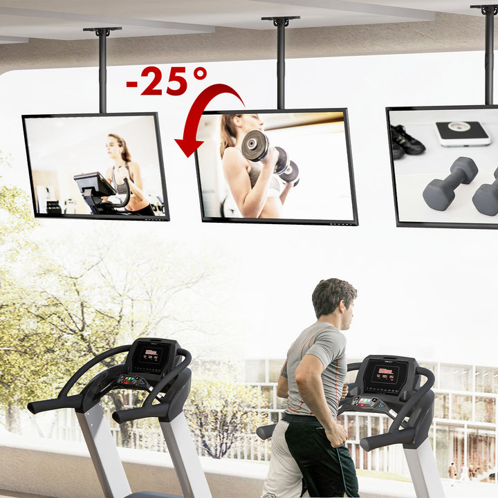 Uchwyt sufitowy dla TV Maclean, max. obciążenie 60kg, 43-86", max VESA 600x400, MC-112 B