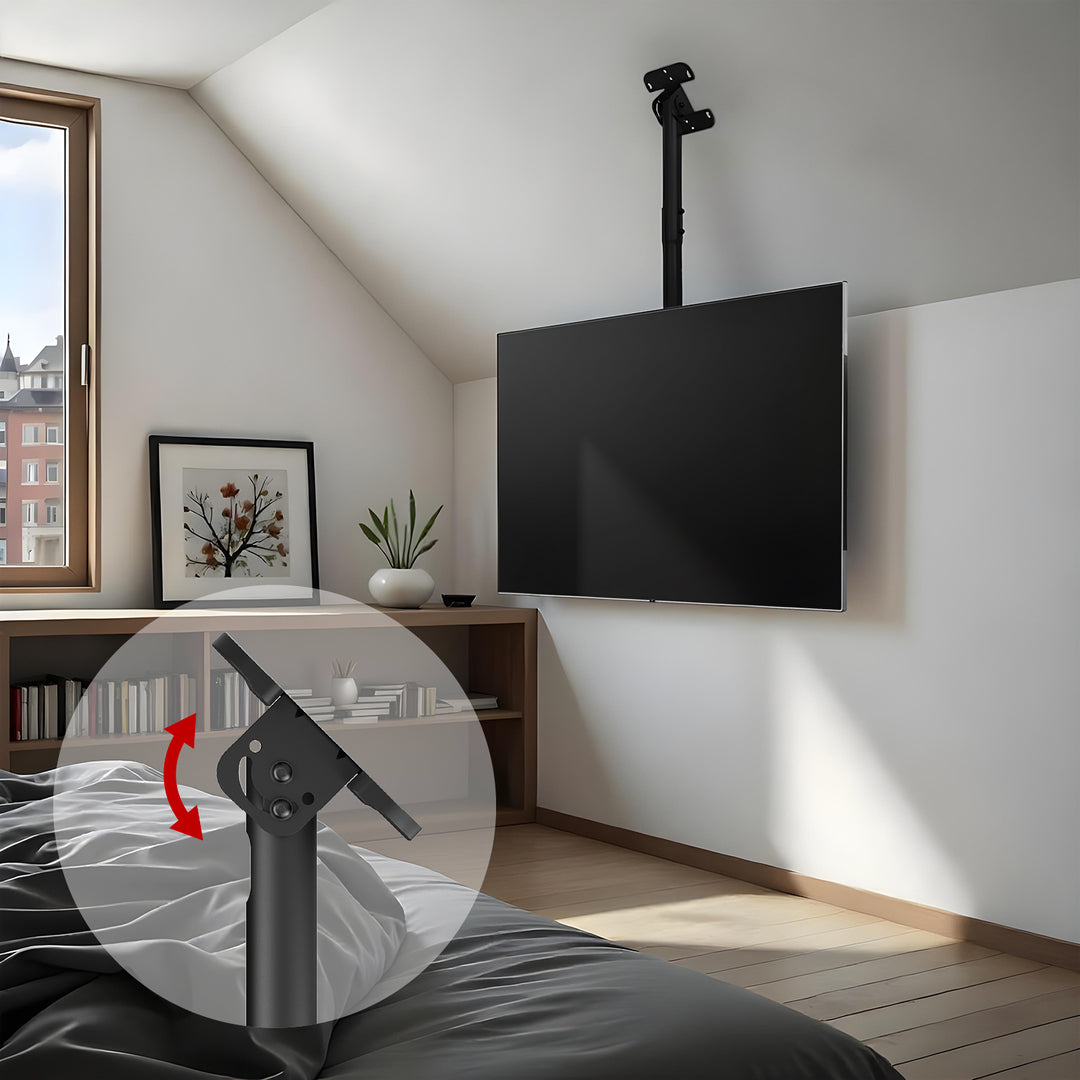 Uchwyt sufitowy dla TV Maclean, max. obciążenie 60kg, 43-86", max VESA 600x400, MC-112 B