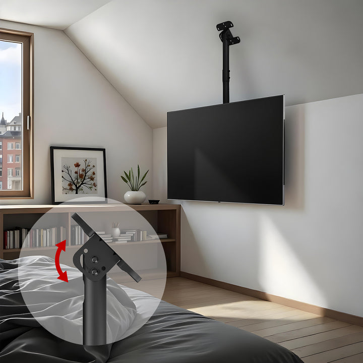 Uchwyt sufitowy dla TV Maclean, max. obciążenie 60kg, 43-86", max VESA 600x400, MC-112 B