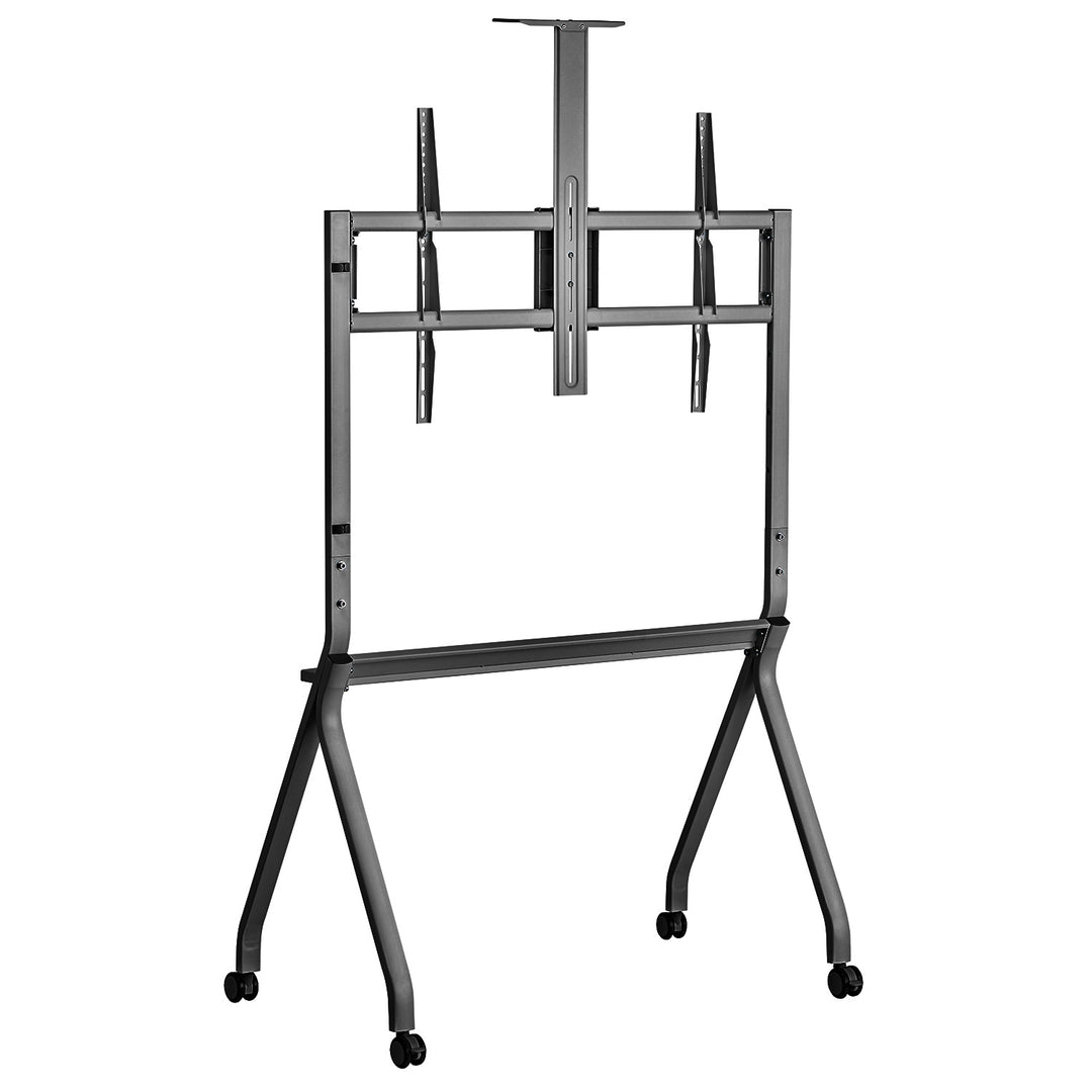 Stand / wózek do TV Maclean, półka na kamerę, na kółkach, 55-100", max. obciążenie 120kg/10kg półka, max. VESA 900x600, czarny, MC-114 B