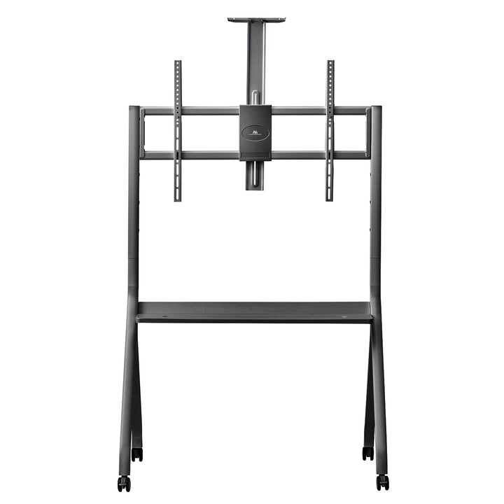 Stand / wózek do TV Maclean, półka na kamerę, na kółkach, 55-100", max. obciążenie 120kg/10kg półka, max. VESA 900x600, czarny, MC-114 B