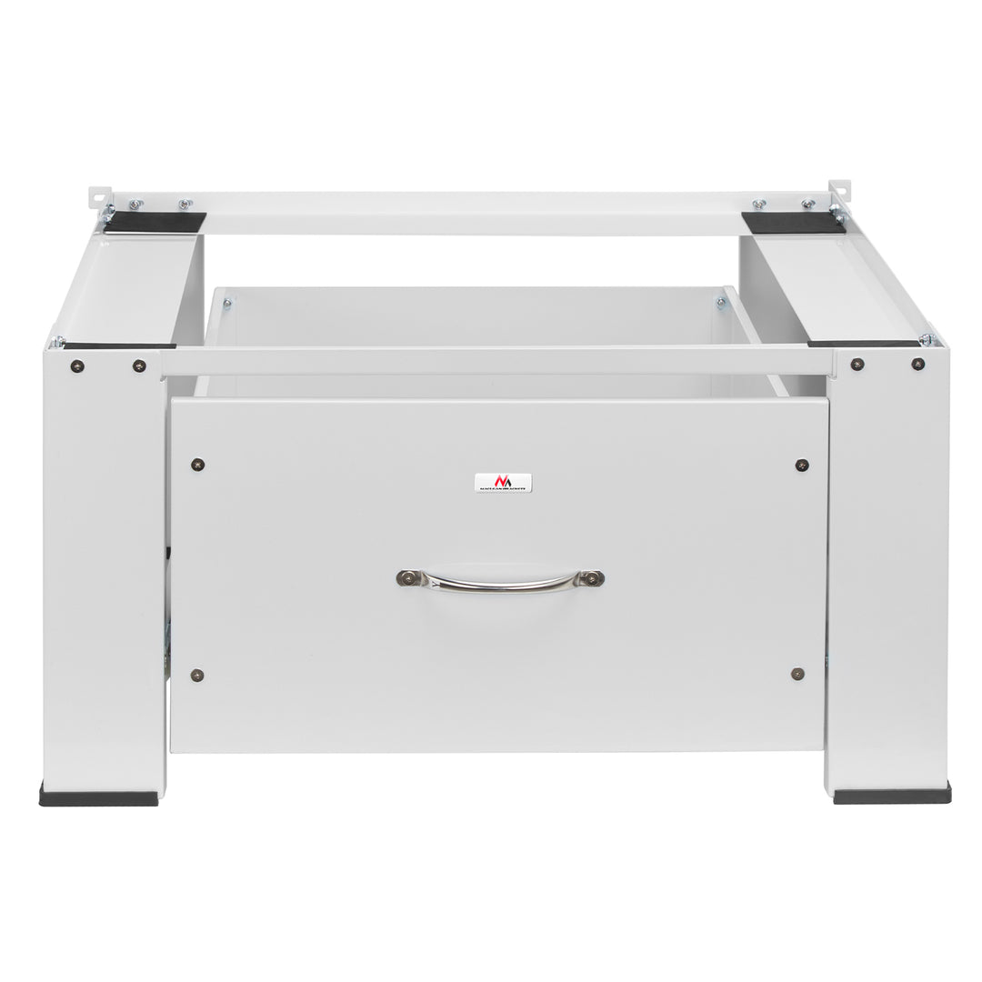Podstawa pod pralkę / suszarkę z szufladą Maclean, max. obciążenie 150kg, biała, MC-117 W