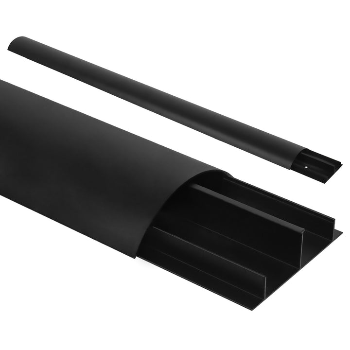 Aluminiowa listwa maskująca do kabli Maclean, 62x20x750mm, czarna, MC-814 B