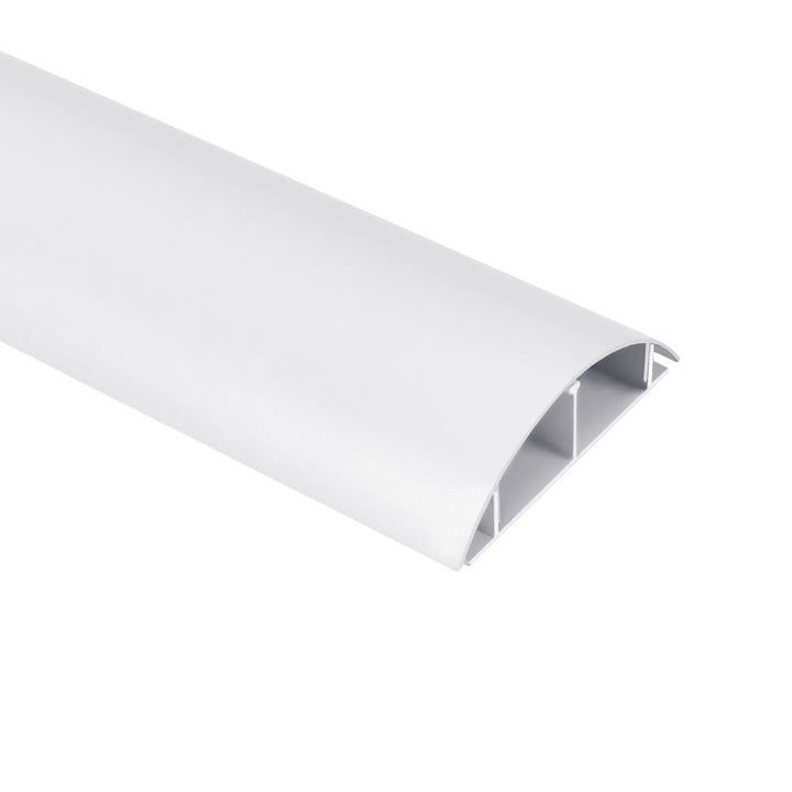Aluminiowa listwa maskująca do kabli Maclean, 62x20x750mm, biała, MC-814 W