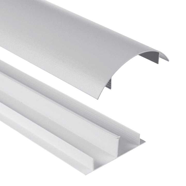 Aluminiowa listwa maskująca do kabli Maclean, 62x20x750mm, srebrna, MC-814 S