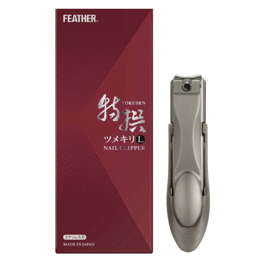 Obcinacz do paznokci Feather, mechanizm auto offsetu, 93 mm, Tokusen Premium TN-L