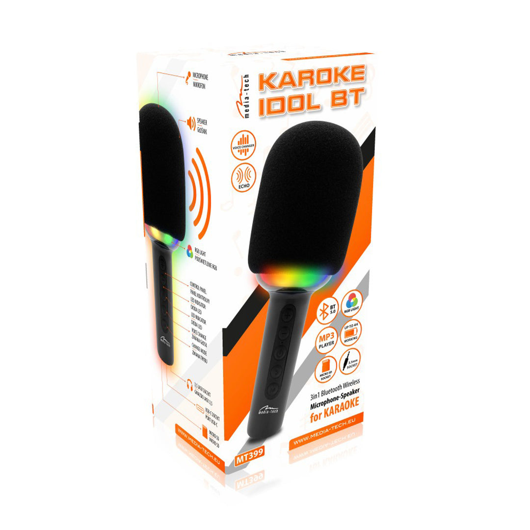 Mikrofon Karaoke z głośnikiem Bluetooth KARAOKE IDOL BT Media-Tech MT399