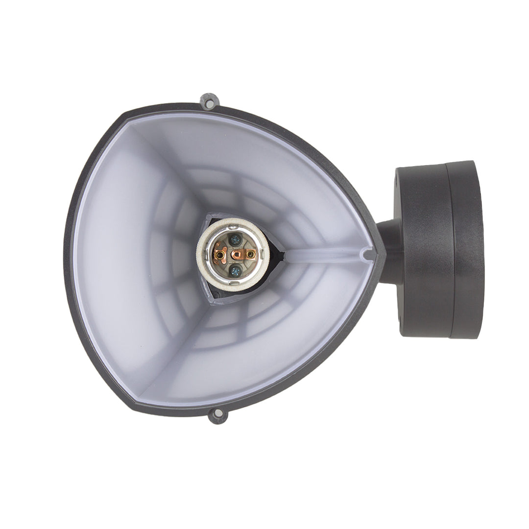 Kinkiet 1xE27 Maclean, max. obciążenie 60W, IP65, kolor szary, MCE519 GR + Żarówka filamentowa LED E27, 6W 230V Maclean Energy MCE267 WW ciepła biała 3000K 720lm retro edison ozdobna