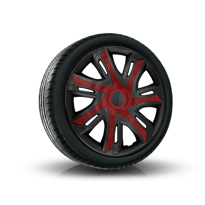 Kołpaki 15'' NRM N-Power bicolor claret/black czarno - bordowe 4 szt.