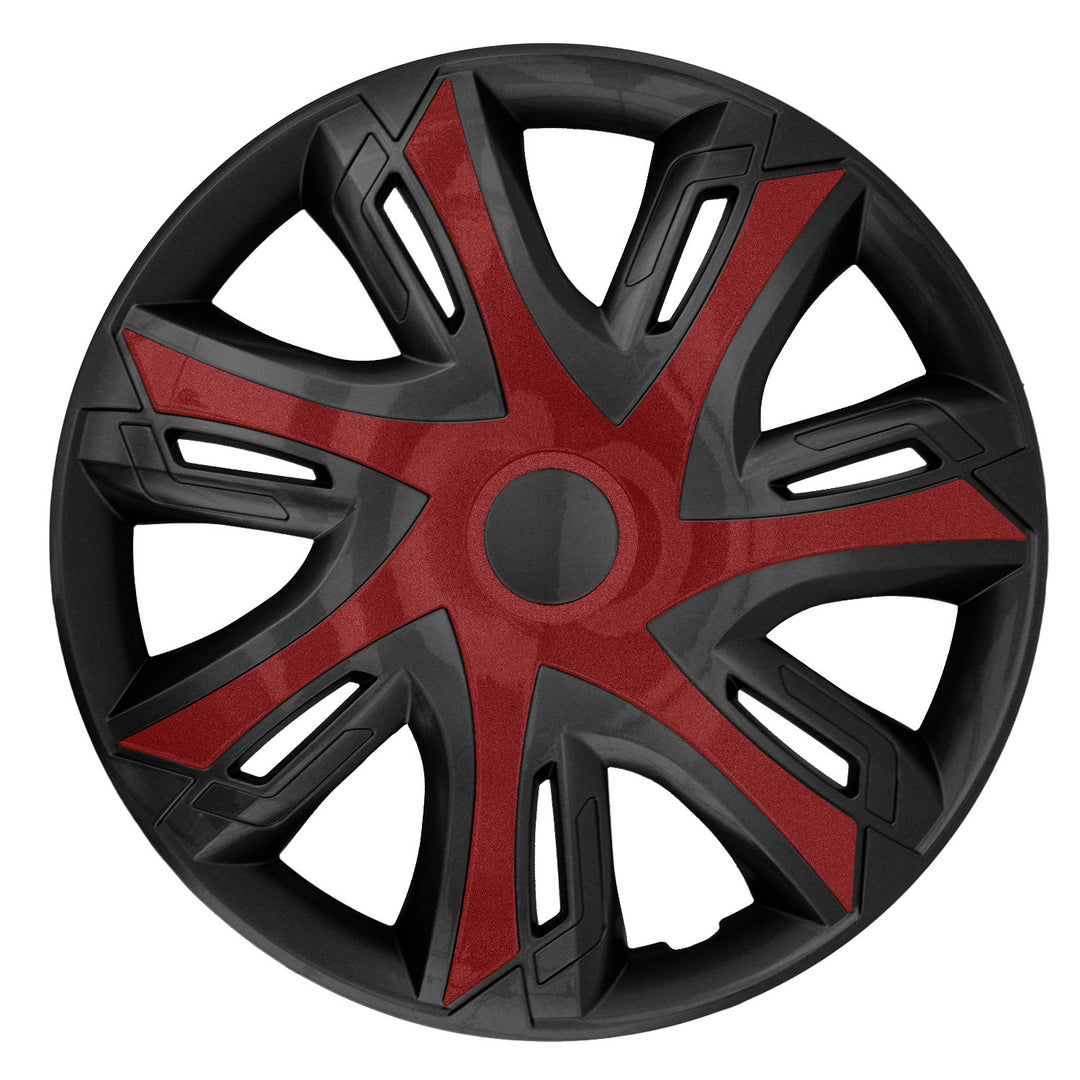 Kołpaki 15'' NRM N-Power bicolor claret/black czarno - bordowe 4 szt.