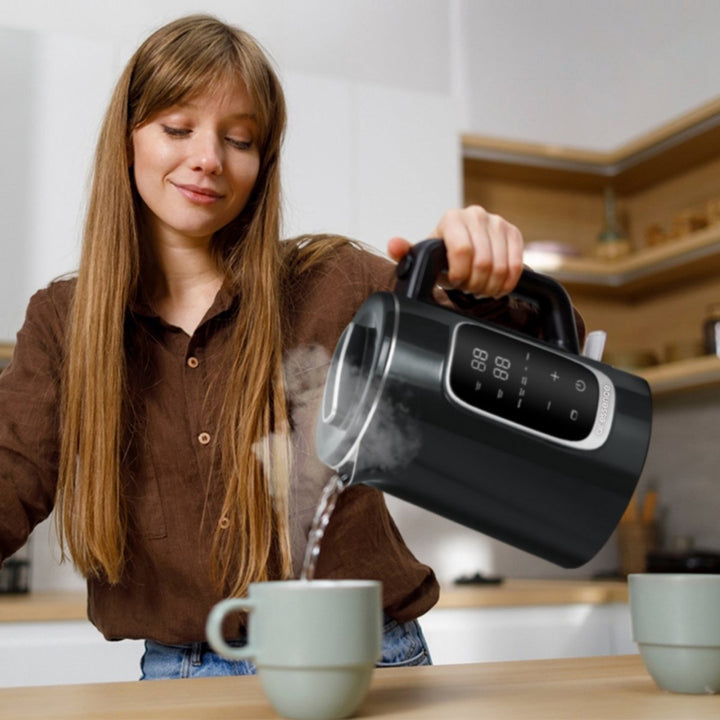 Elektryczny czajnik Air Essence LuminaTi Black MAX z funkcją dechloryzacji i odkamieniania, 2200W, pojemność 1.5L