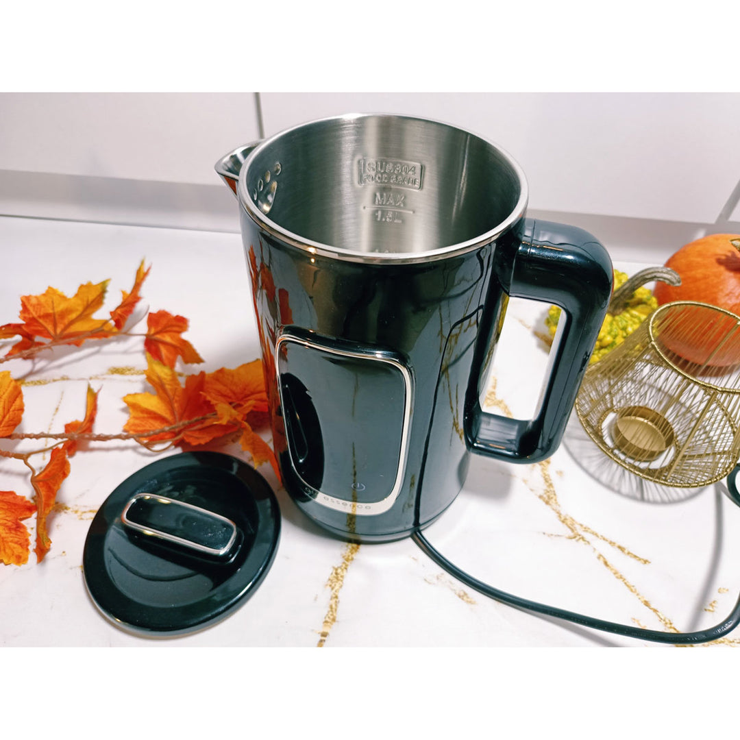 Elektryczny czajnik Air Essence LuminaTi Black MAX z funkcją dechloryzacji i odkamieniania, 2200W, pojemność 1.5L