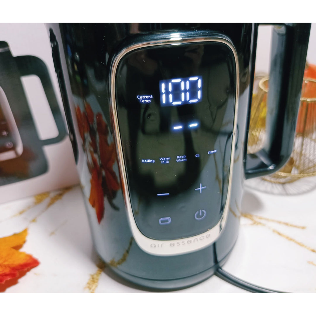 Elektryczny czajnik Air Essence LuminaTi Black MAX z funkcją dechloryzacji i odkamieniania, 2200W, pojemność 1.5L