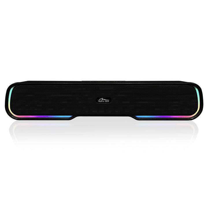 Przenośny głośnik Bluetooth typu soundbar, multikolorowe podświetlenie RGB, RMS 10W, PMPO 450W, radio FM, MP3. AUX, wbudowany akumulator, Media-Tech PHANTOM BT