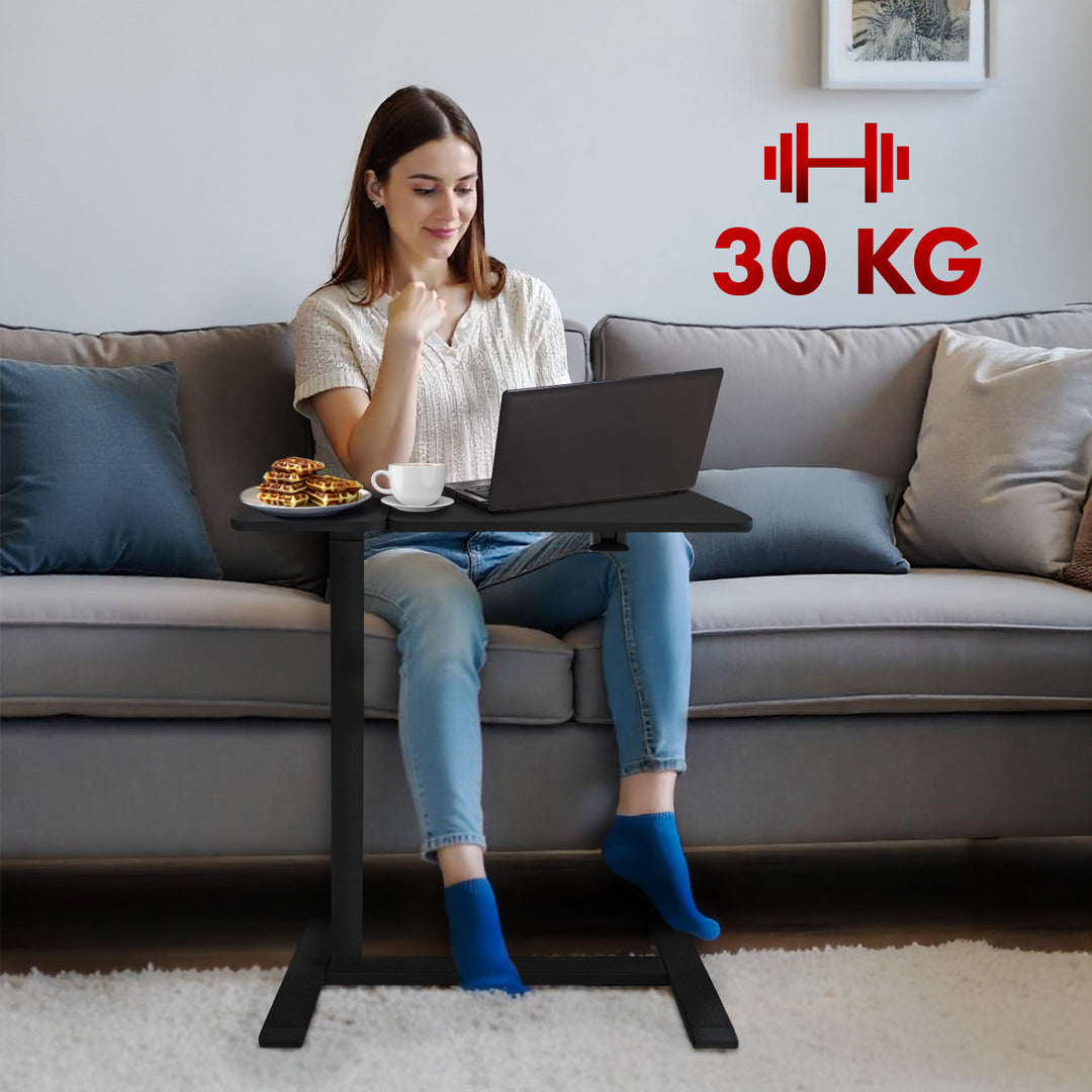 Mobilne biurko/stand na laptop Maclean, czarne, regulacja wysokości 76-109cm, max. 30kg , MC-120 B