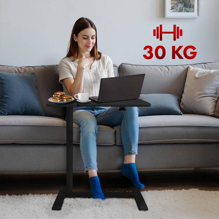 Mobilne biurko/stand na laptop Maclean, czarne, regulacja wysokości 76-109cm, max. 30kg , MC-120 B