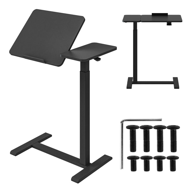 Mobilne biurko/stand na laptop Maclean, czarne, regulacja wysokości 76-109cm, max. 30kg , MC-120 B