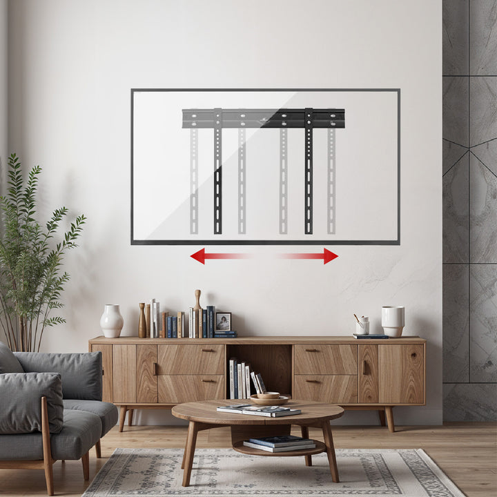 Ultra płaski uchwyt ścienny do TV Maclean, 40-85", max VESA 600x400, obciążenie do 80kg, MC-123