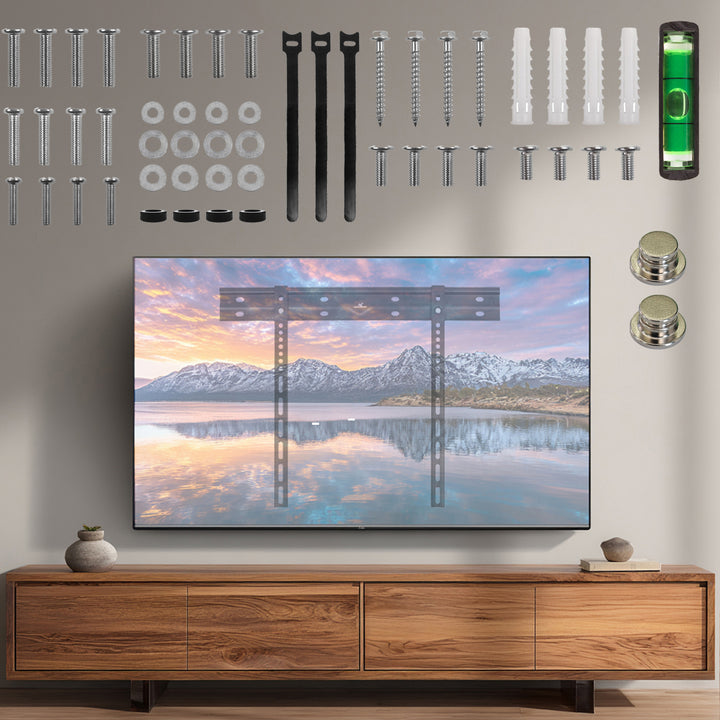 Ultra płaski uchwyt ścienny do TV Maclean, 40-85", max VESA 600x400, obciążenie do 80kg, MC-123