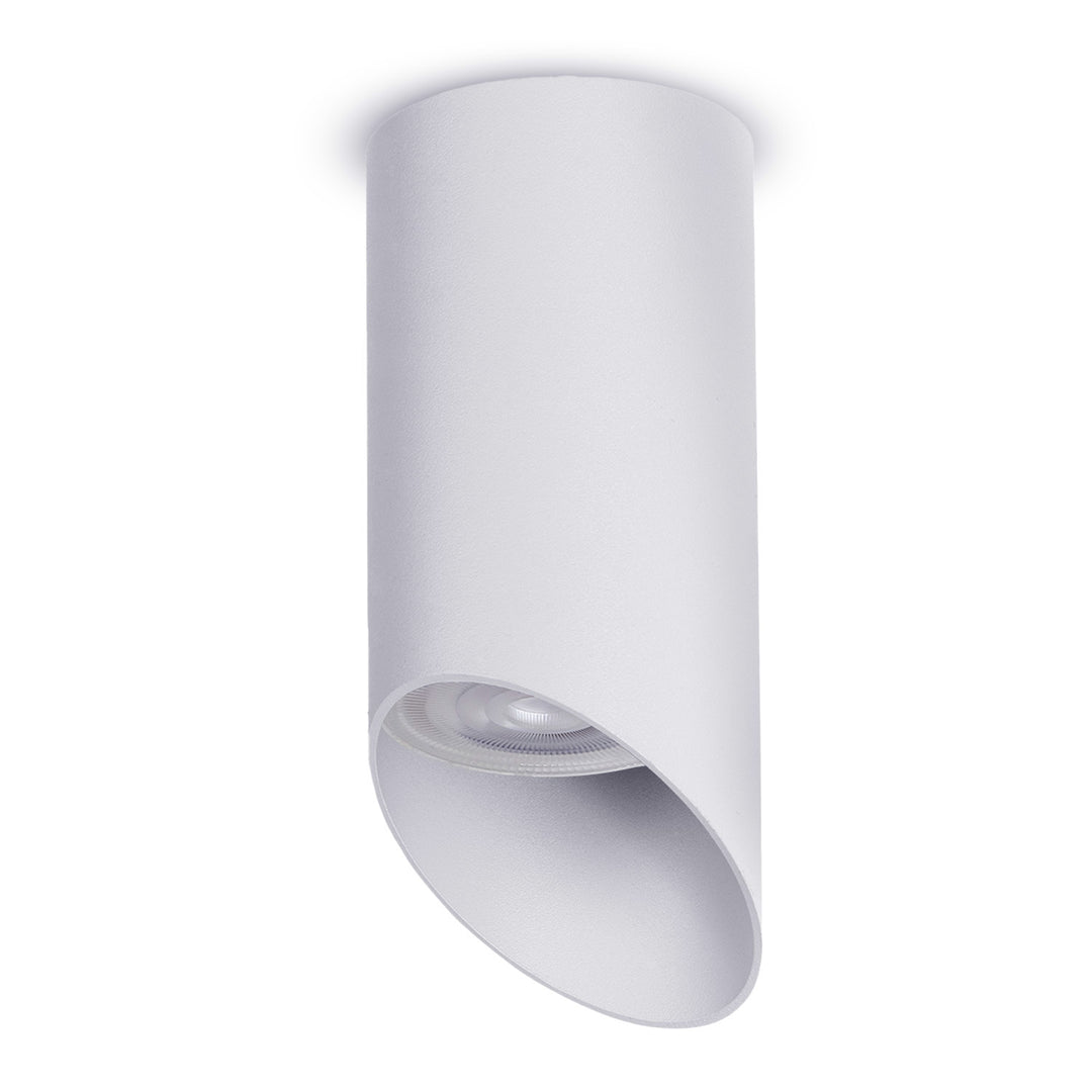 Oprawa natynkowa / tuba Maclean, punktowa, okrągła, aluminiowa, GU10, 55x130mm, kolor biały, MCE360 W 3szt+Żarówka LED GU10 7W Maclean Energy MCE437 NW neutralna biała 4000K, 220-240V~, 50/60Hz 3szt