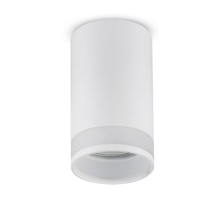 Oprawa natynkowa / tuba Maclean, punktowa, okrągła, aluminiowa, GU10, 55x130mm, kolor biały, MCE361 W+Żarówka LED GU10 7W Maclean Energy MCE437 NW neutralna biała 4000K, 220-240V~, 50/60Hz, 490 lm