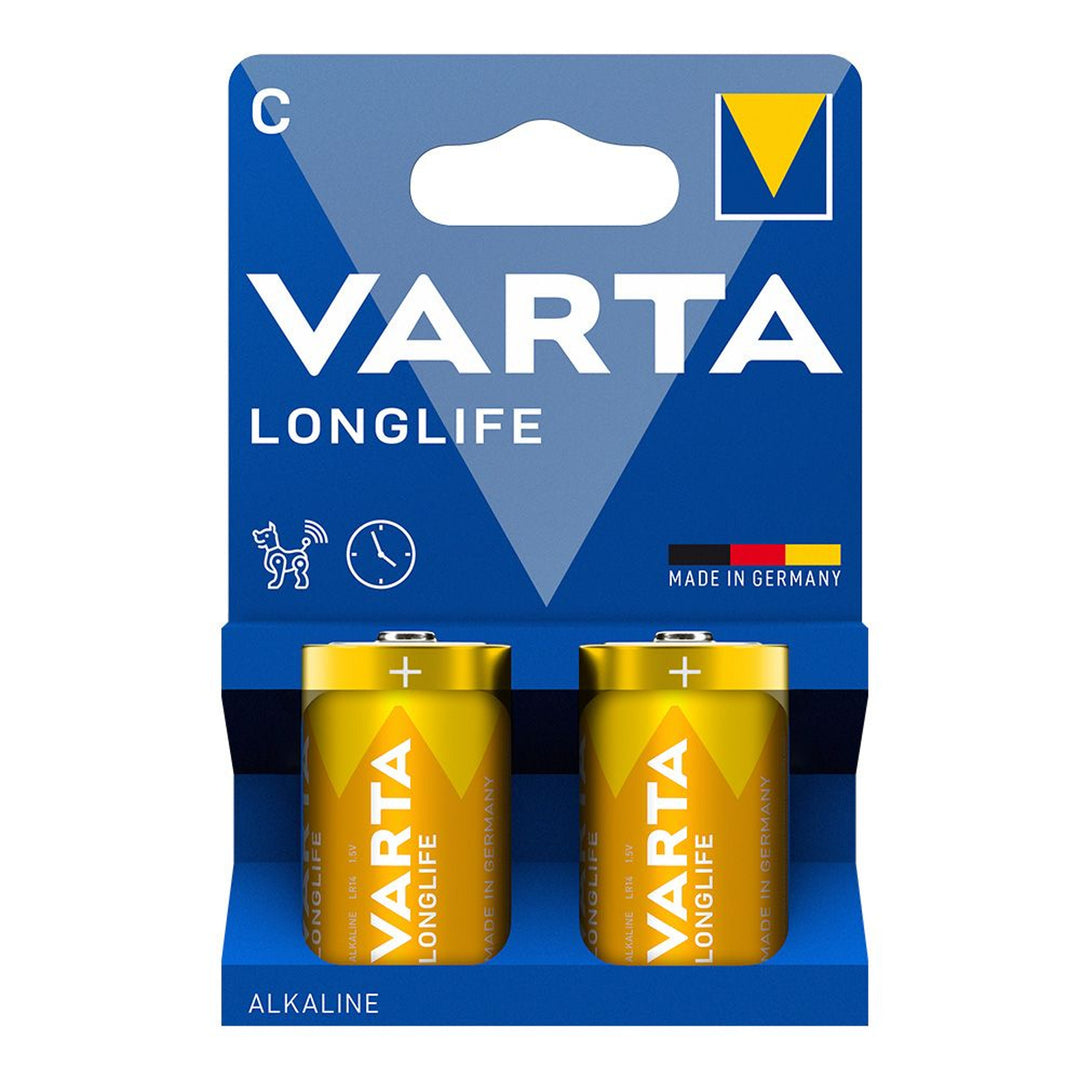 2x bateria alkaliczna 1,5V LR14 C Varta Longlife blister