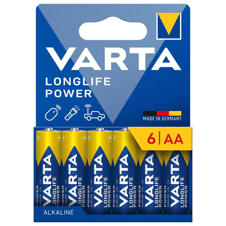 VARTA Longlife Power, 6 baterii alkalicznych AA, LR06, 1,5V